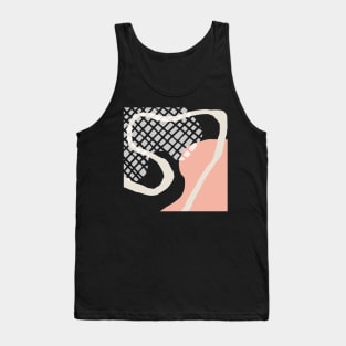 Abstract Lines And Soft Colors Tank Top